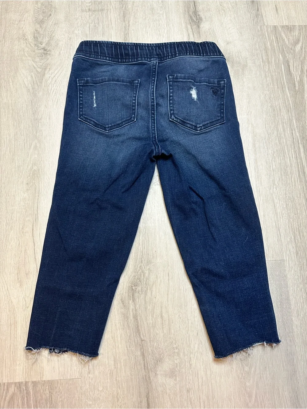 Kids - 3 for $10 - Justice Brand Dark Blue Distressed Pull-On Jeans